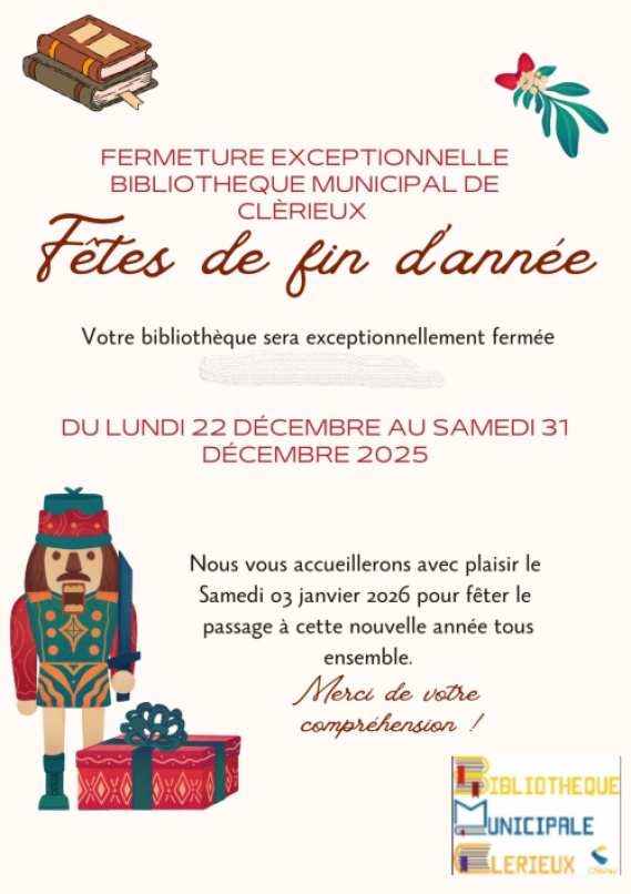 20251218 Fermeture Biblioth&egrave;que
